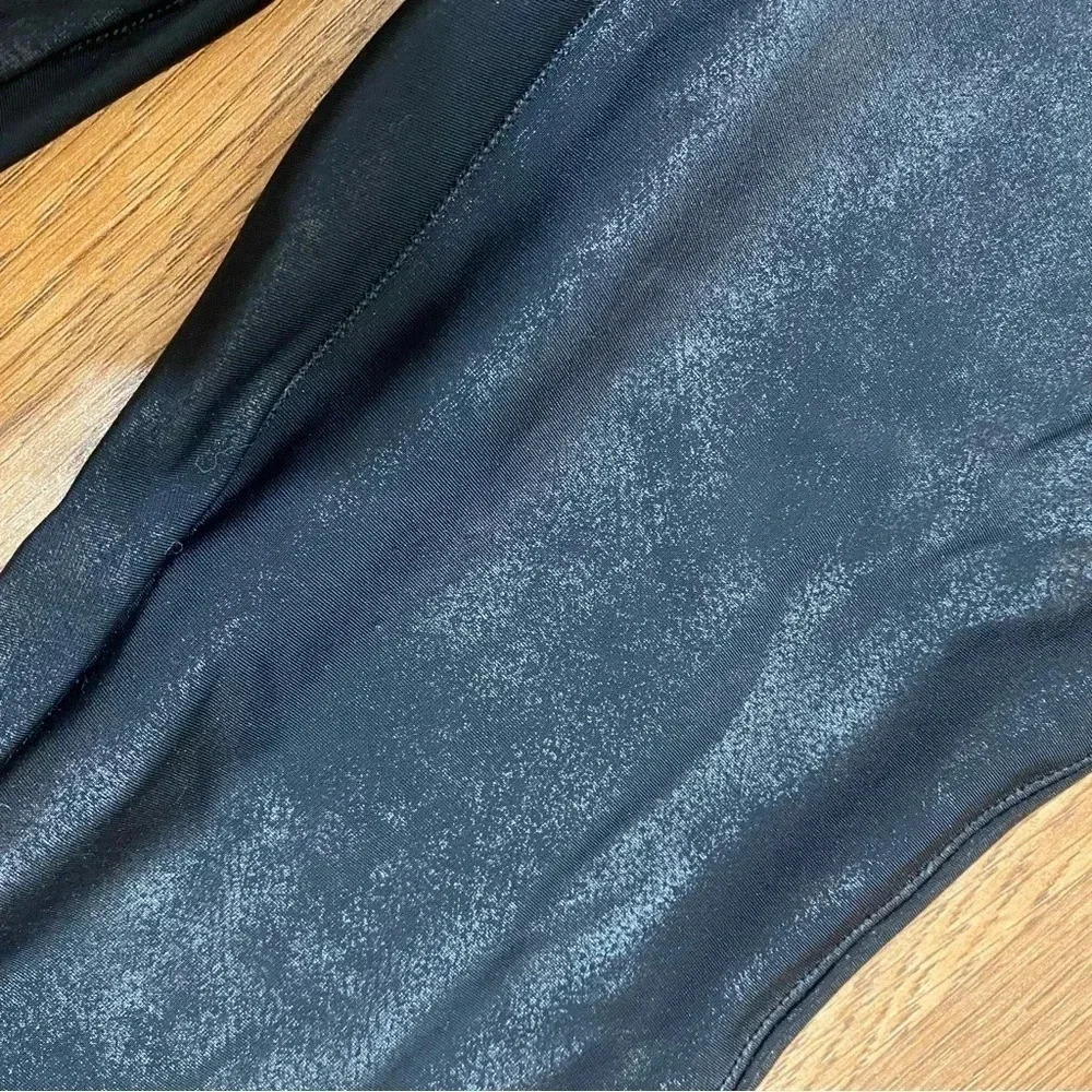 SPANX black metallic color leggings size small - Picture 5 of 5